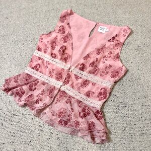 Princess Polly Nikolise Top Purple Paisley Size 10